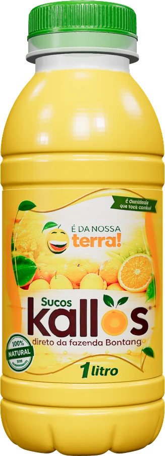 Garrafa de Suco Kallos de laranja