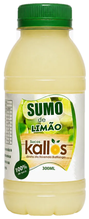 Garrafa de 300 ml de Sumo do Limão Kallos