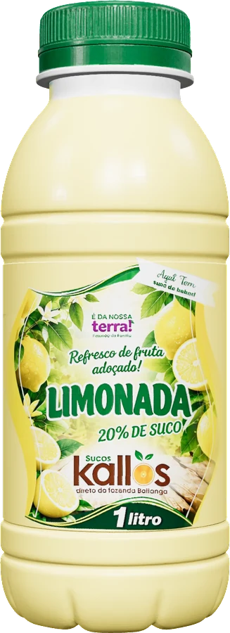 Garrafa de 1 litro de Refresco de Limão Kallos
